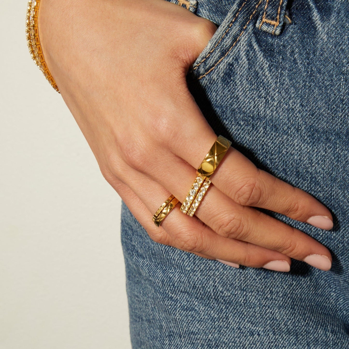 2ct Lab Grown White Sapphire Eternity Ring