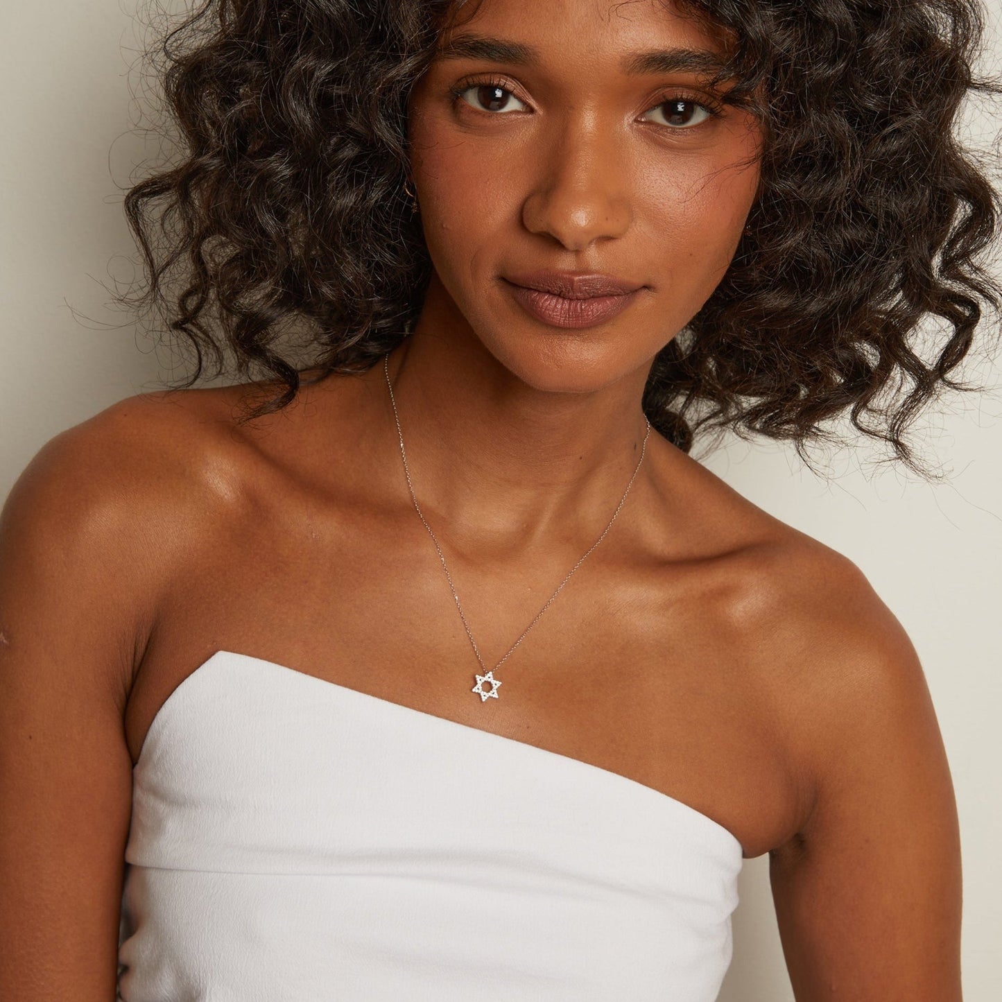 Lab Grown Diamond Star of David Necklace