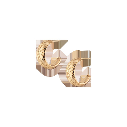 Aurate x Frye: Western Stitch Hoop Earrings