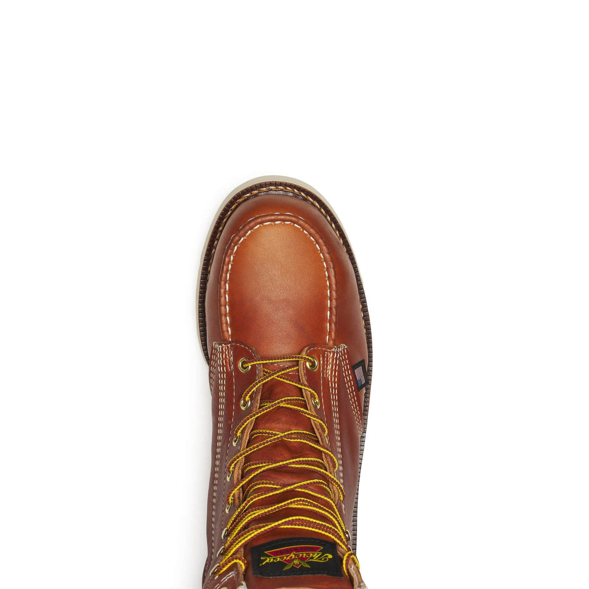 Thorogood American Heritage – 8′′ Tobacco Safety Toe – Moc Toe MAXWear WedgeTM