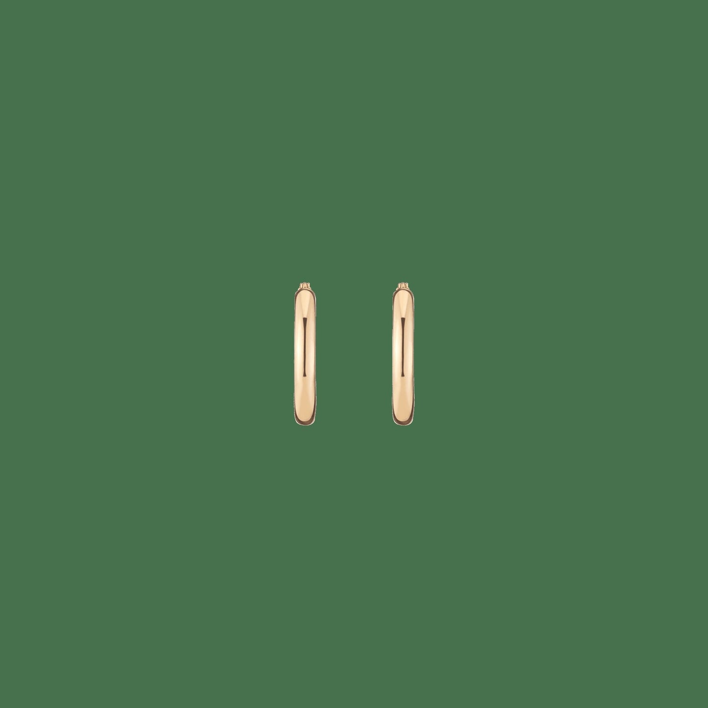 Gold Hoop Earrings - 3mm (20mm)