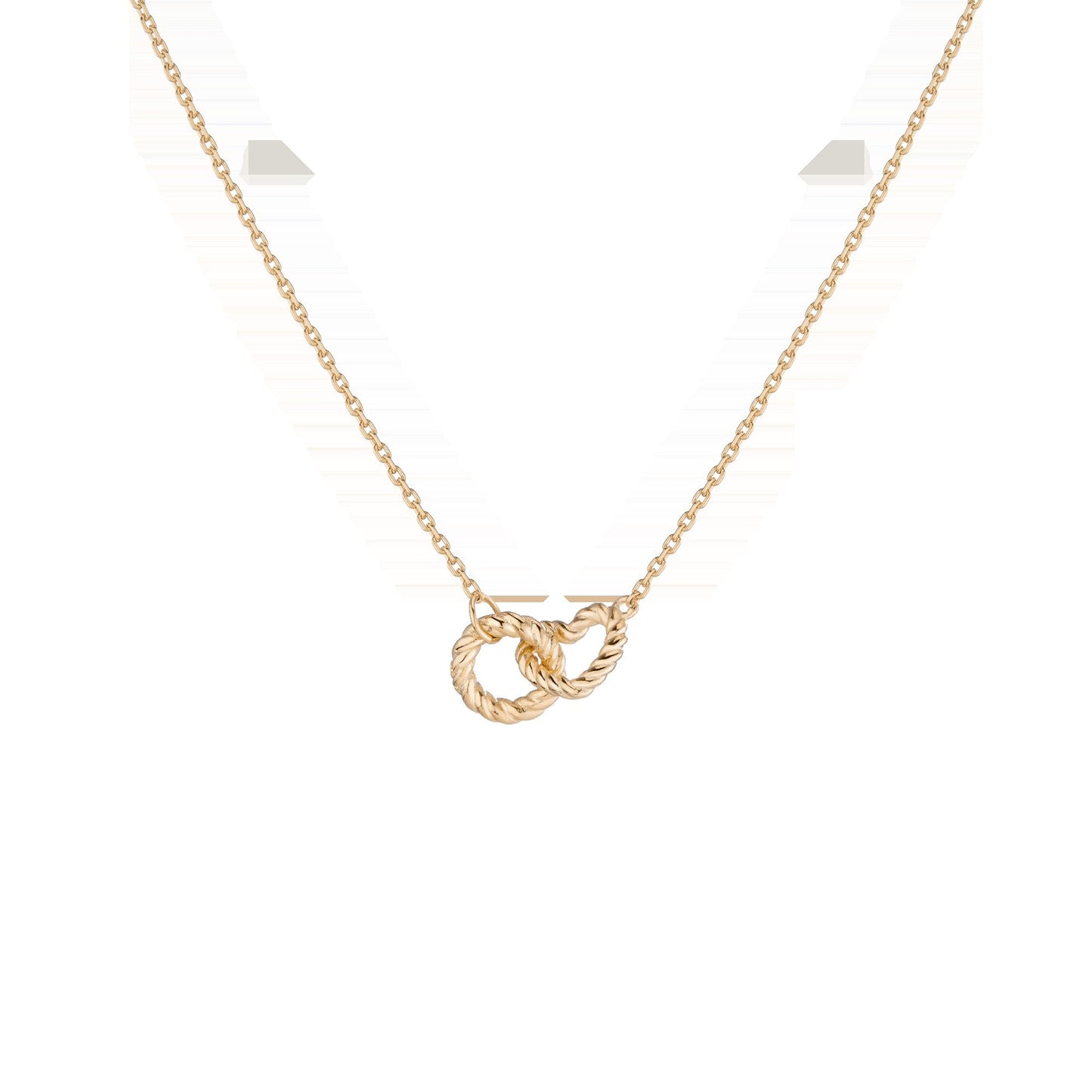 Heart Twist Connection Necklace