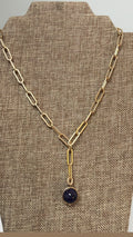 New White House Black Market Gold/Purple Necklace