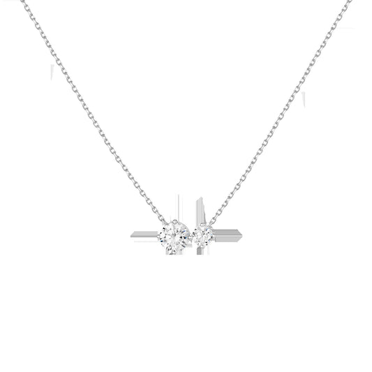 Lab Grown Diamond Duo Necklace