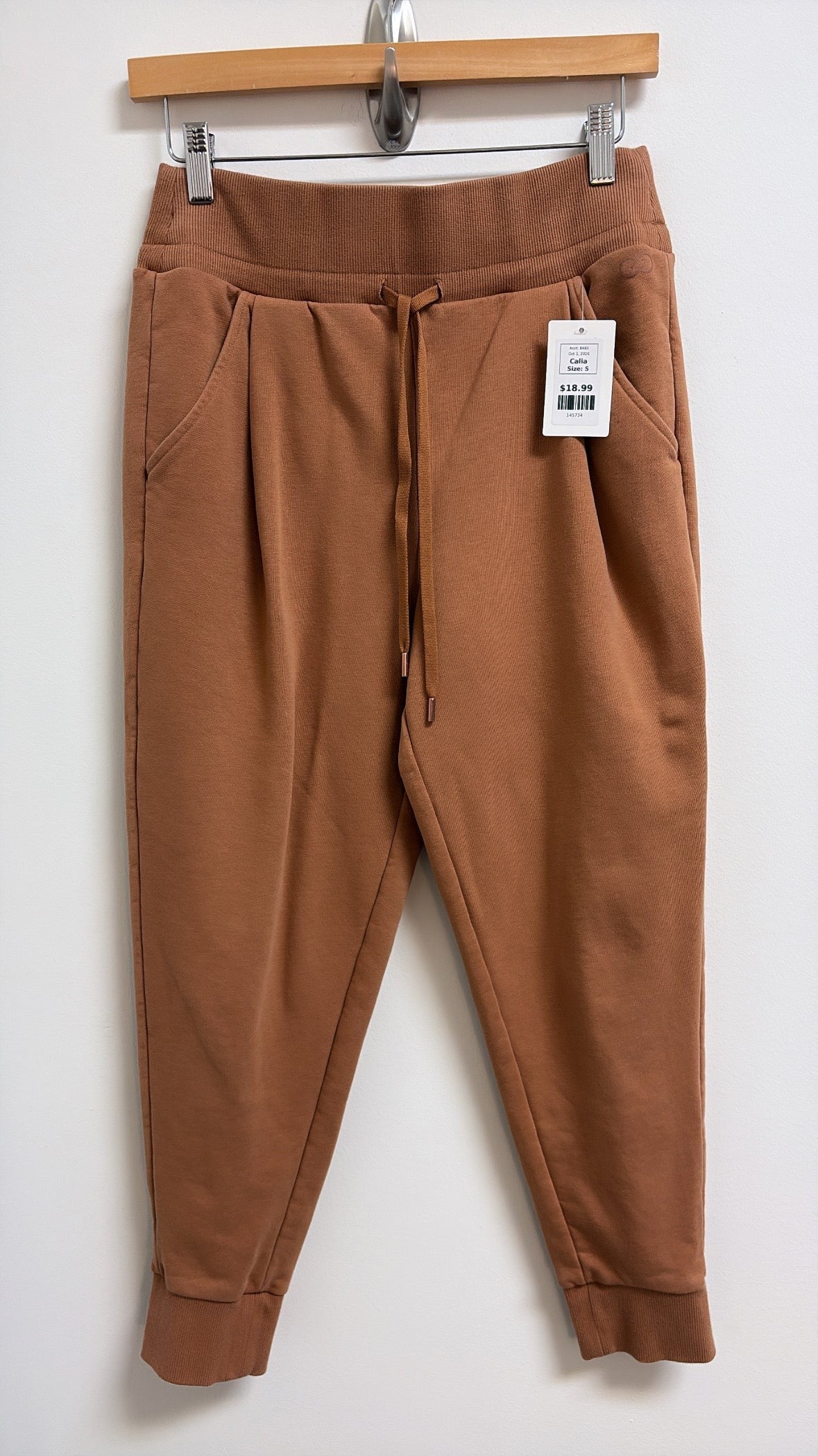 Calia Brown 26" Inseam Joggers, S