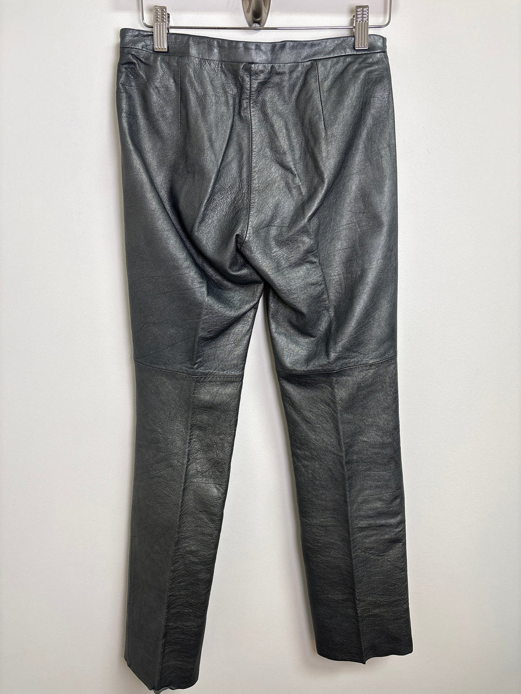 BCBGMaxAzria 31" Inseam Genuine Leather Jeans, 2