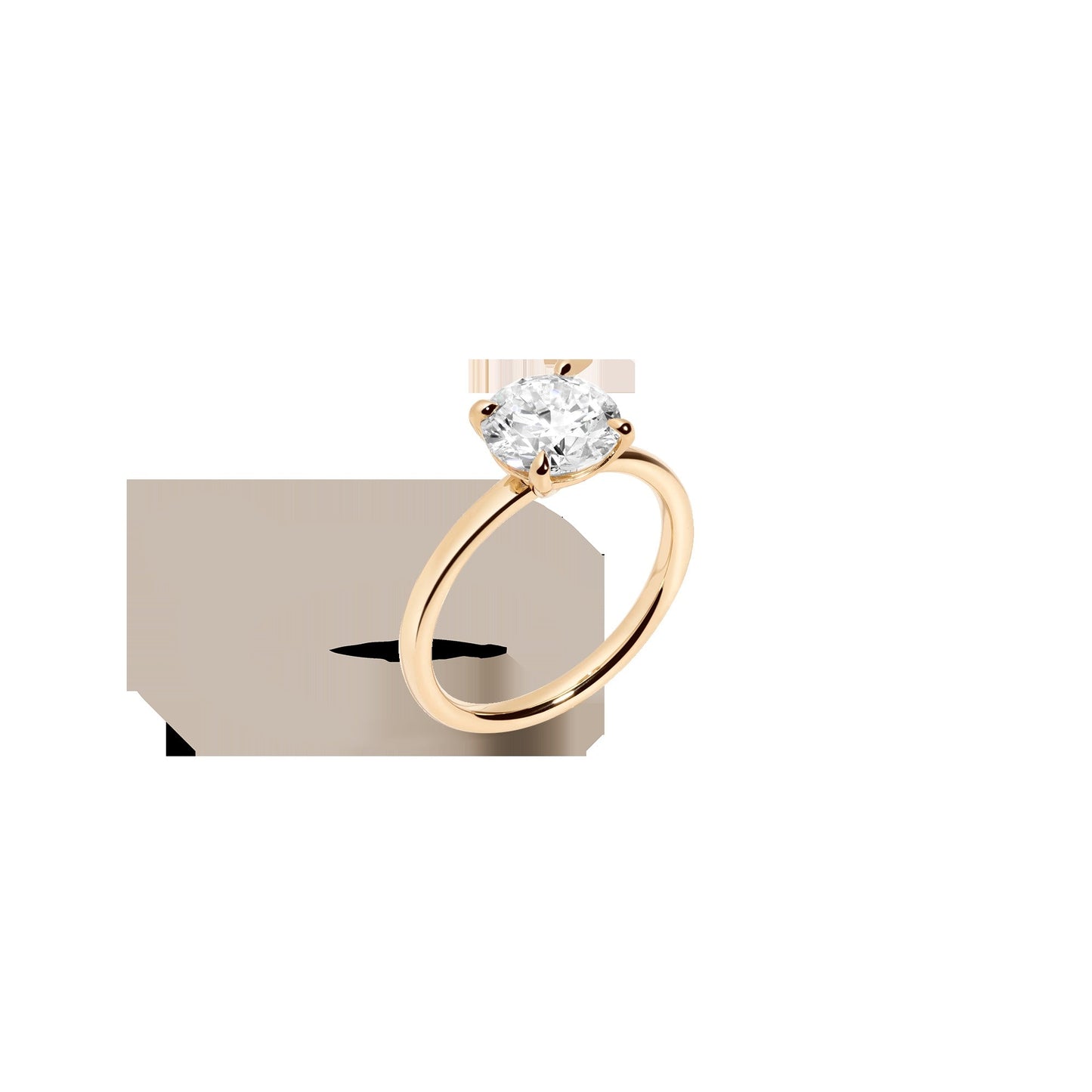 2ct Round Lab Grown Diamond Solitaire Ring