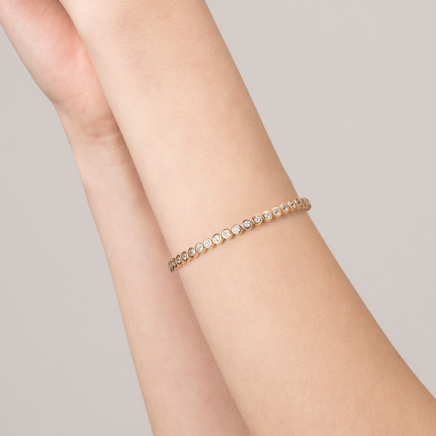 Diamond Bezel Tennis Bracelet