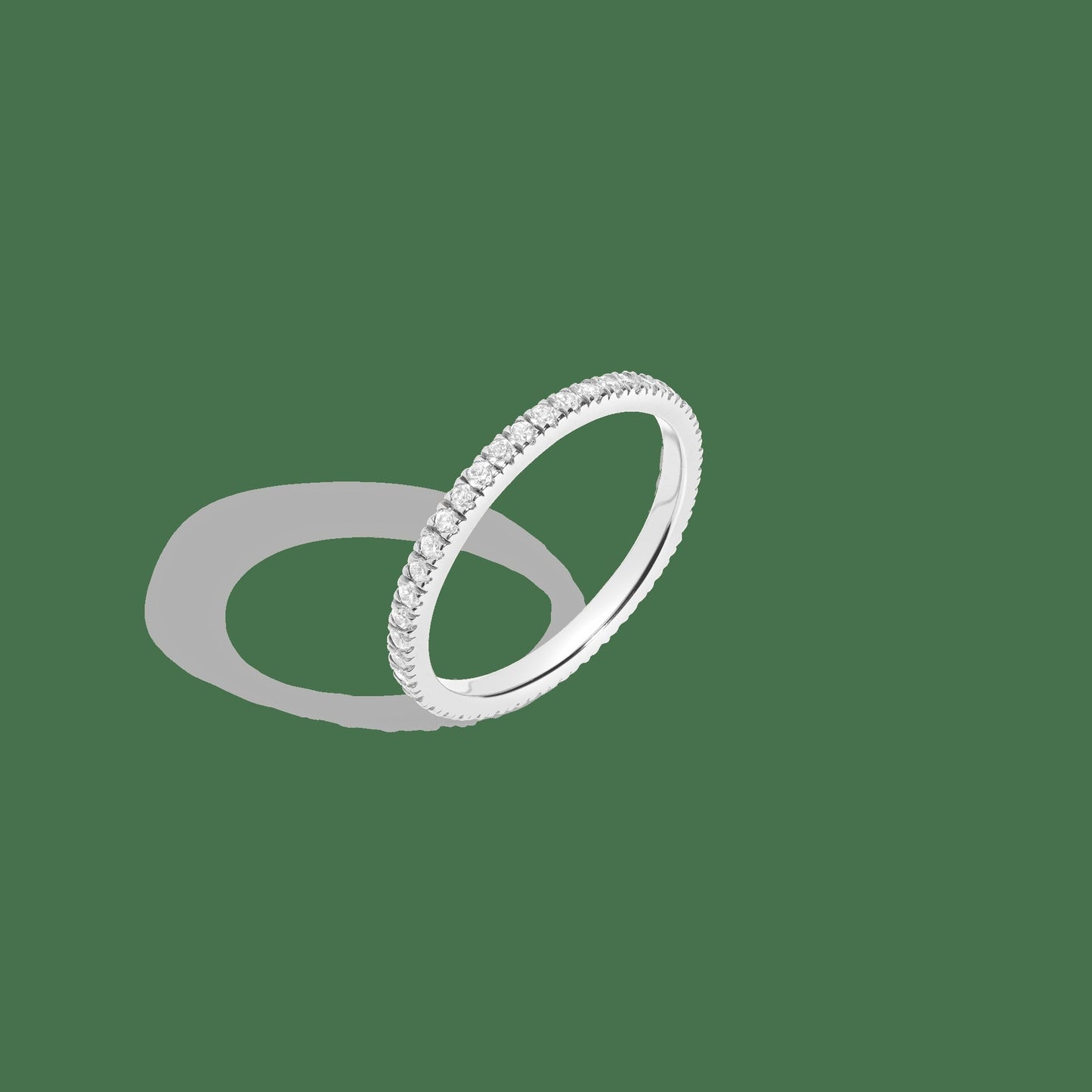 Pavé Lab Grown Diamond Eternity Ring