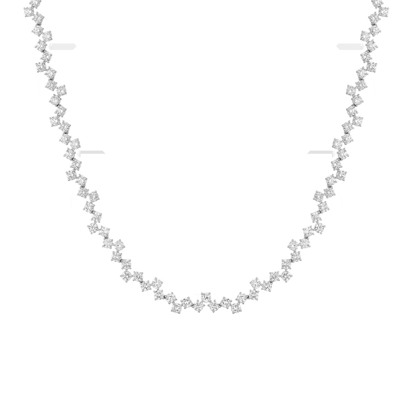 16ct Floating Lab Grown Diamond Tennis Necklace