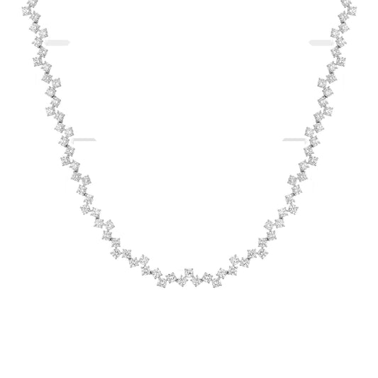 16ct Floating Lab Grown Diamond Tennis Necklace