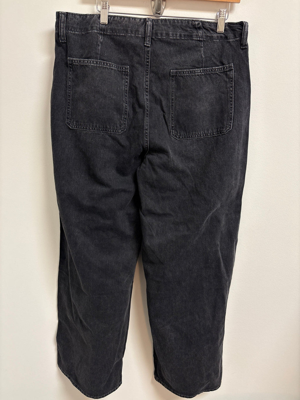 Old Navy 30" Inseam Drapey Baggy Wide Leg Jeans, 14