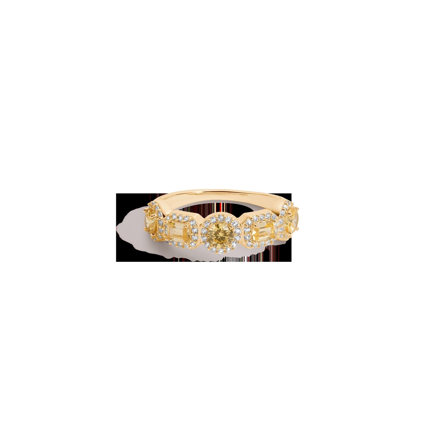 Lab Grown Canary Edwardian Ring