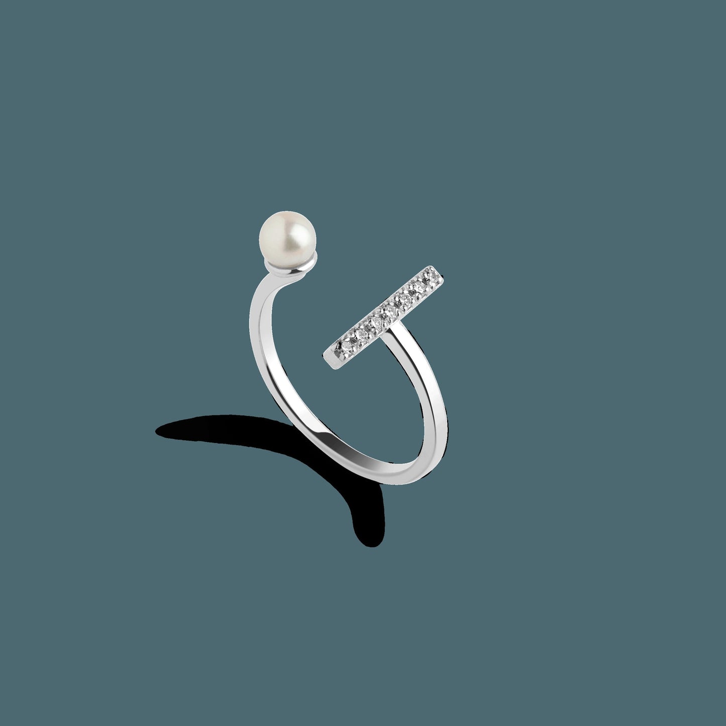 Archival Open Pearl Ring