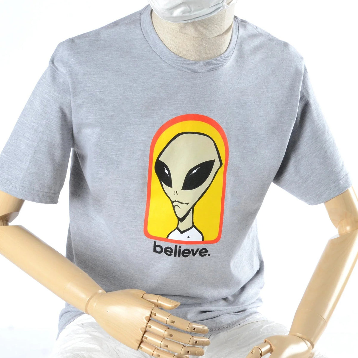 ALIEN WORKSHOP - BELIEVE Tee HEATHER GRAY