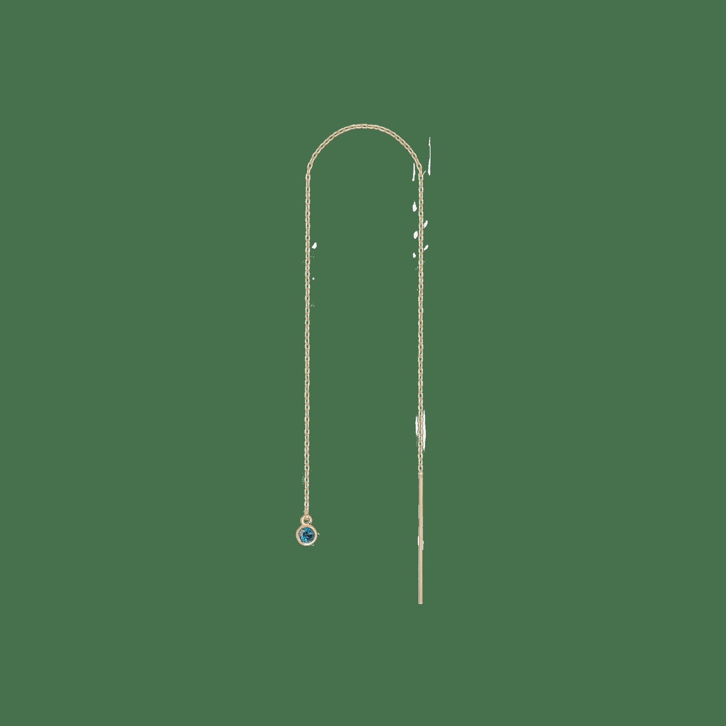 Birthstone Ear Chain Threader (Pair)