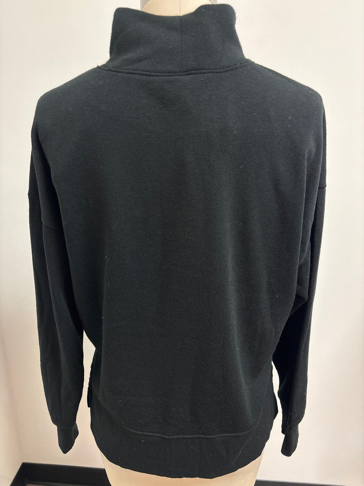 New Z Supply Black Fleece Mockneck Sweatshirt, S