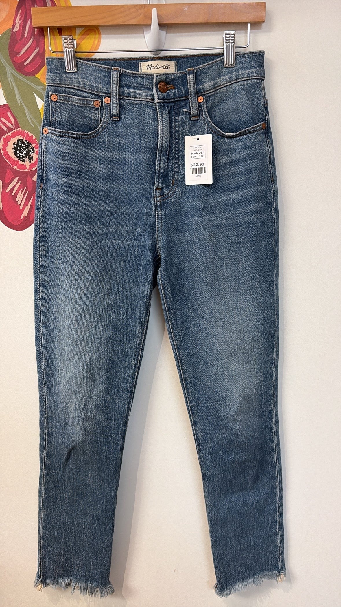 Madewell Perfect Vintage 28" Inseam Jeans, 25 (0)