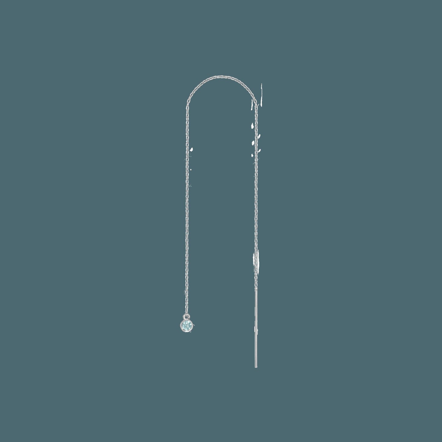 Birthstone Ear Chain Threader