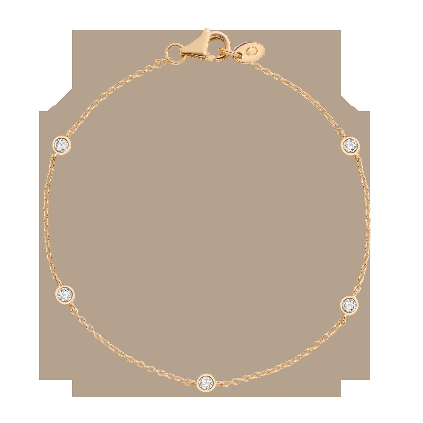 Lab Grown Diamond Station Bracelet