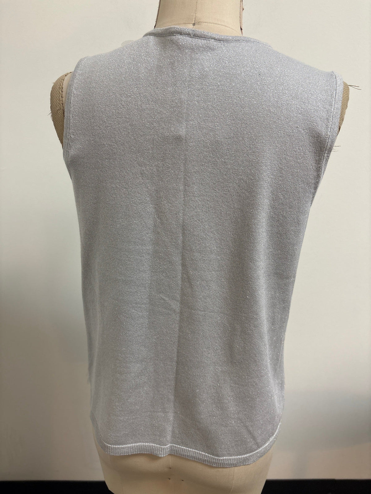 New Chico's Iridescent Gray Sweater, M
