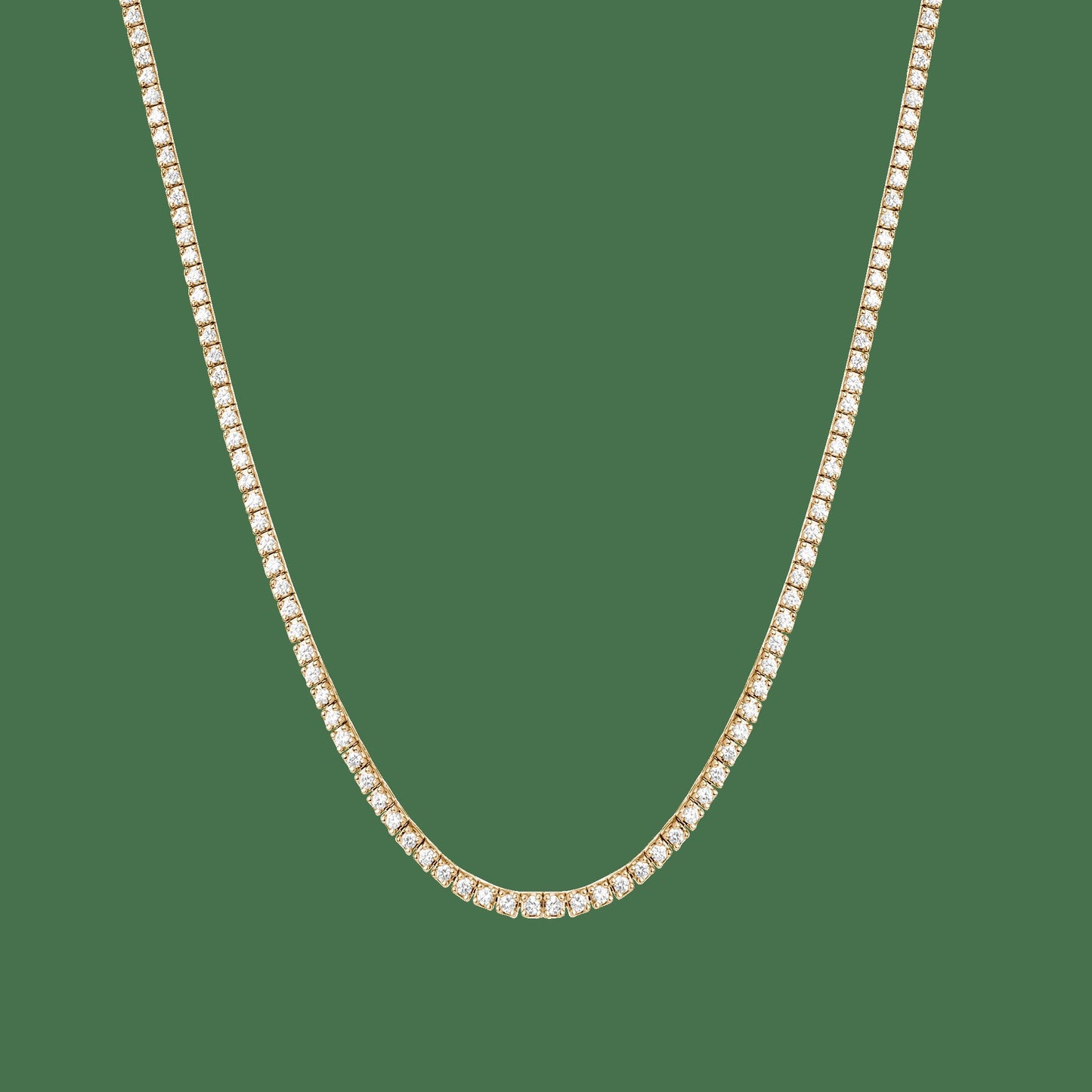 Classic Diamond Tennis Necklace - 5ct (Large)