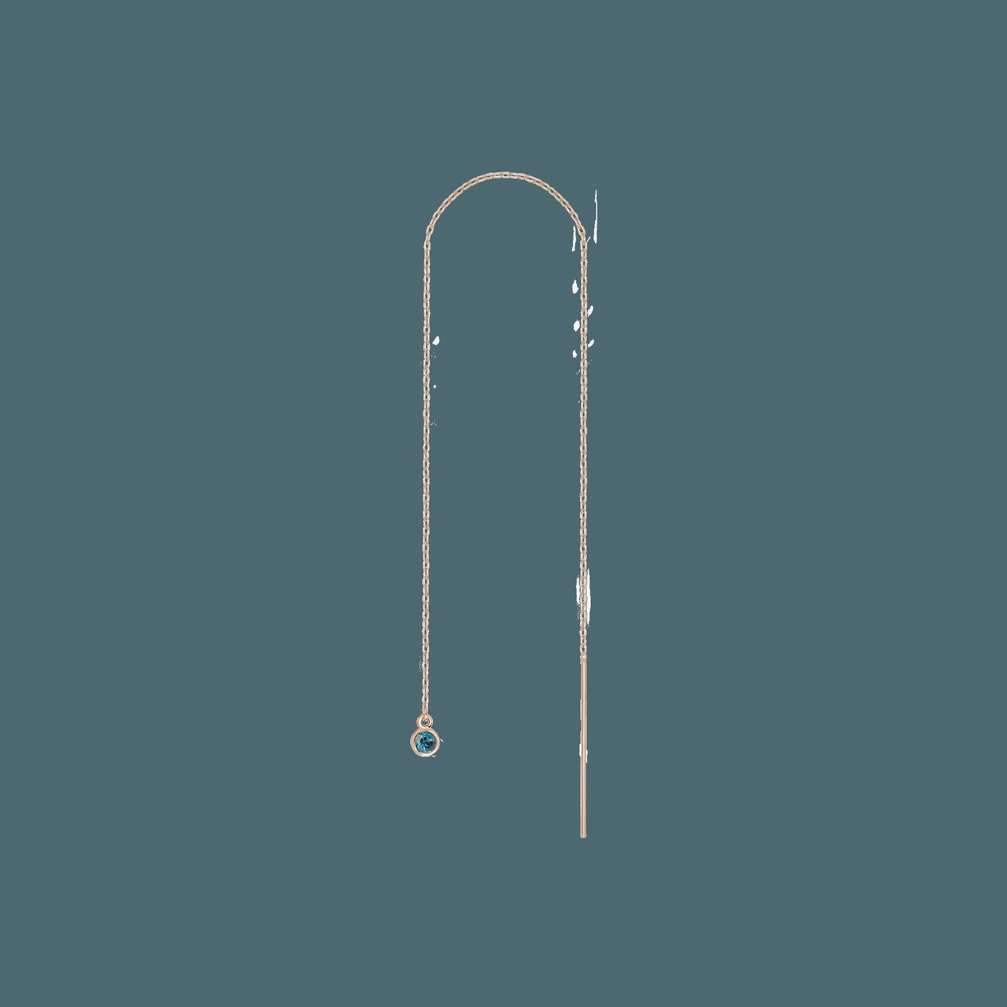 Birthstone Ear Chain Threader (Pair)