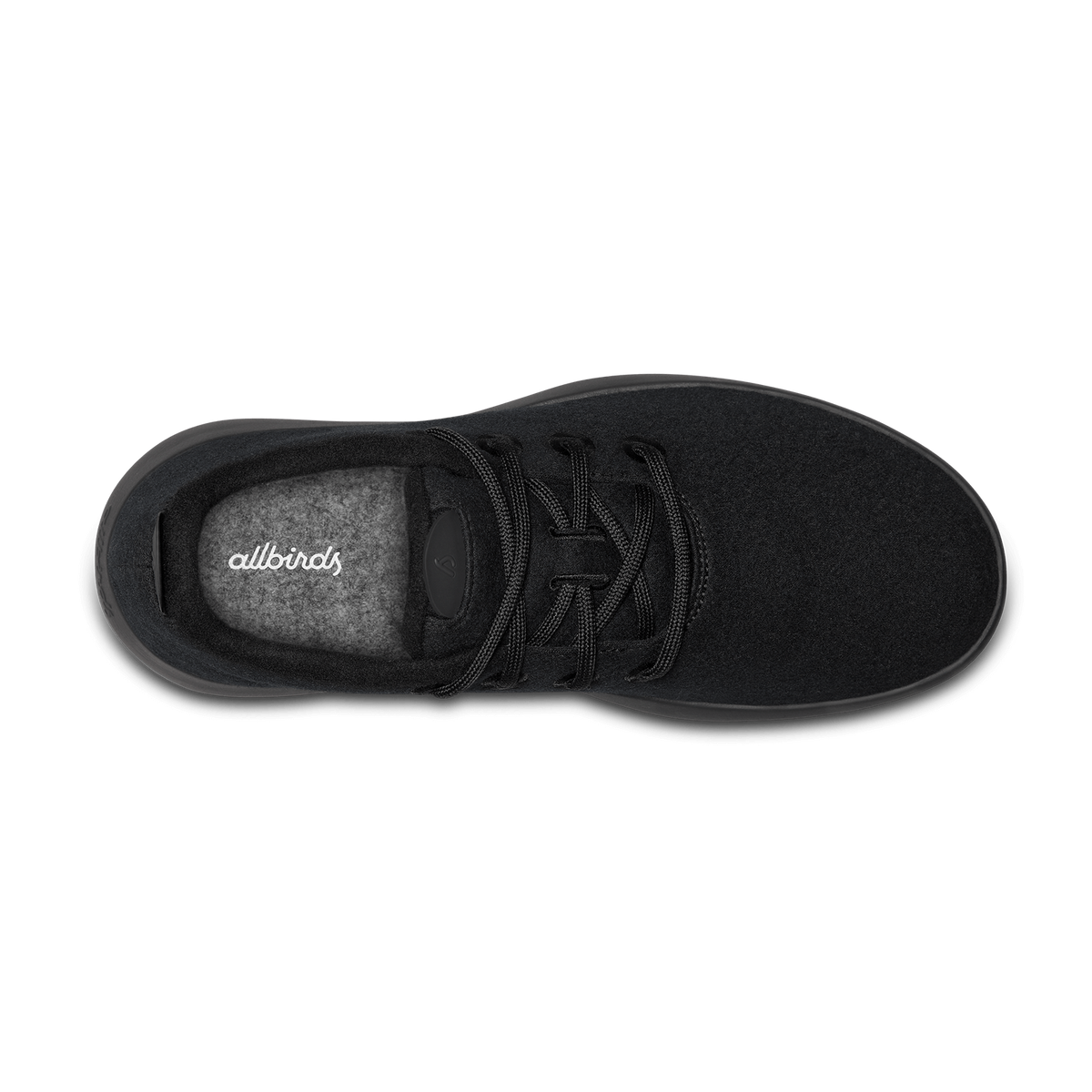 Women's Wool Runner Mizzle - True Black (Black Sole)