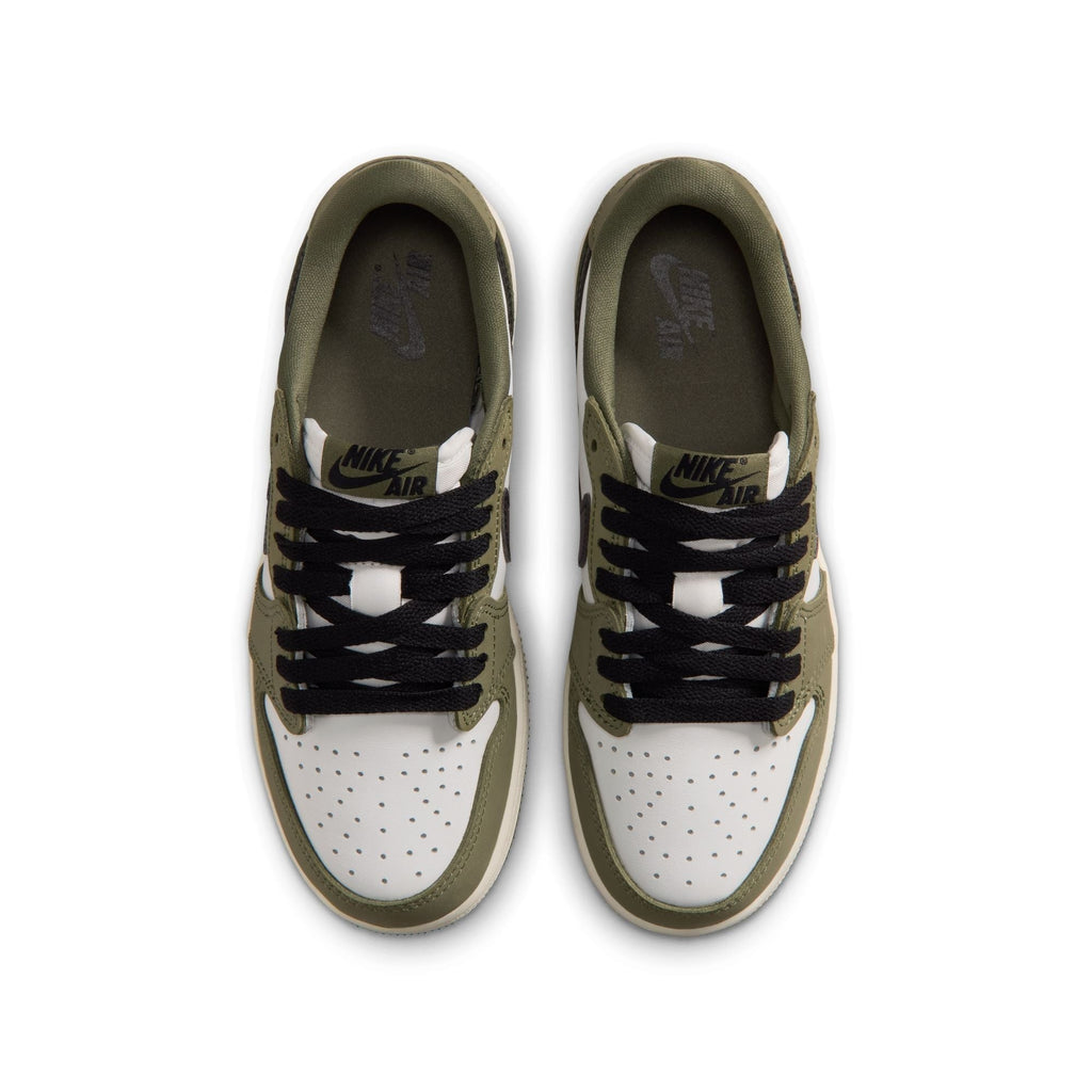 Air Jordan 1 Retro Low OG GS (Medium Olive/Black)