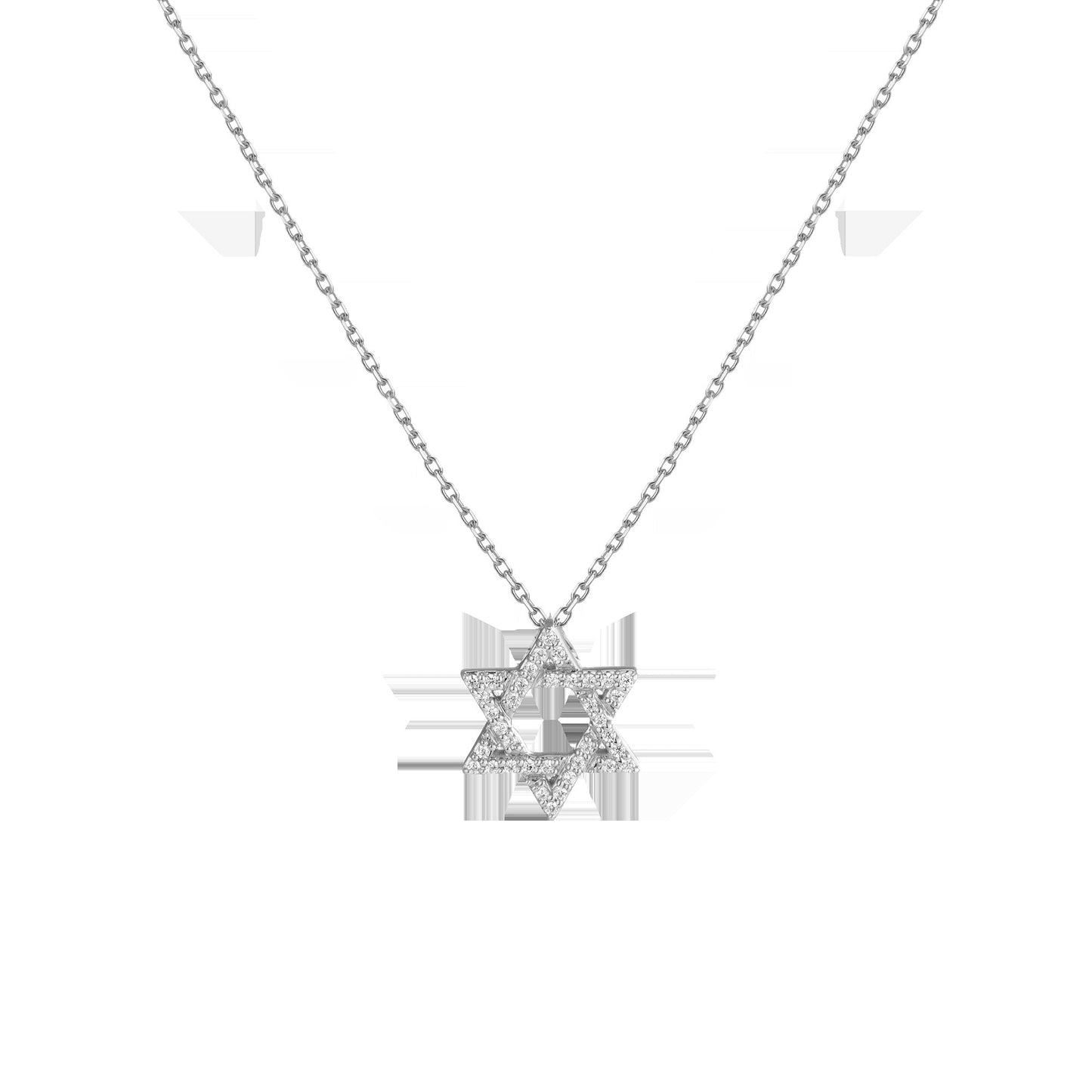 Lab Grown Diamond Star of David Necklace