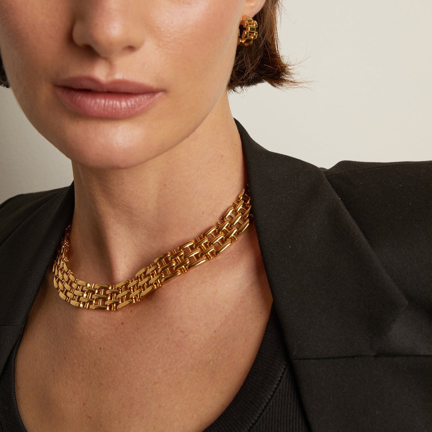 Panther Chain Link Necklace