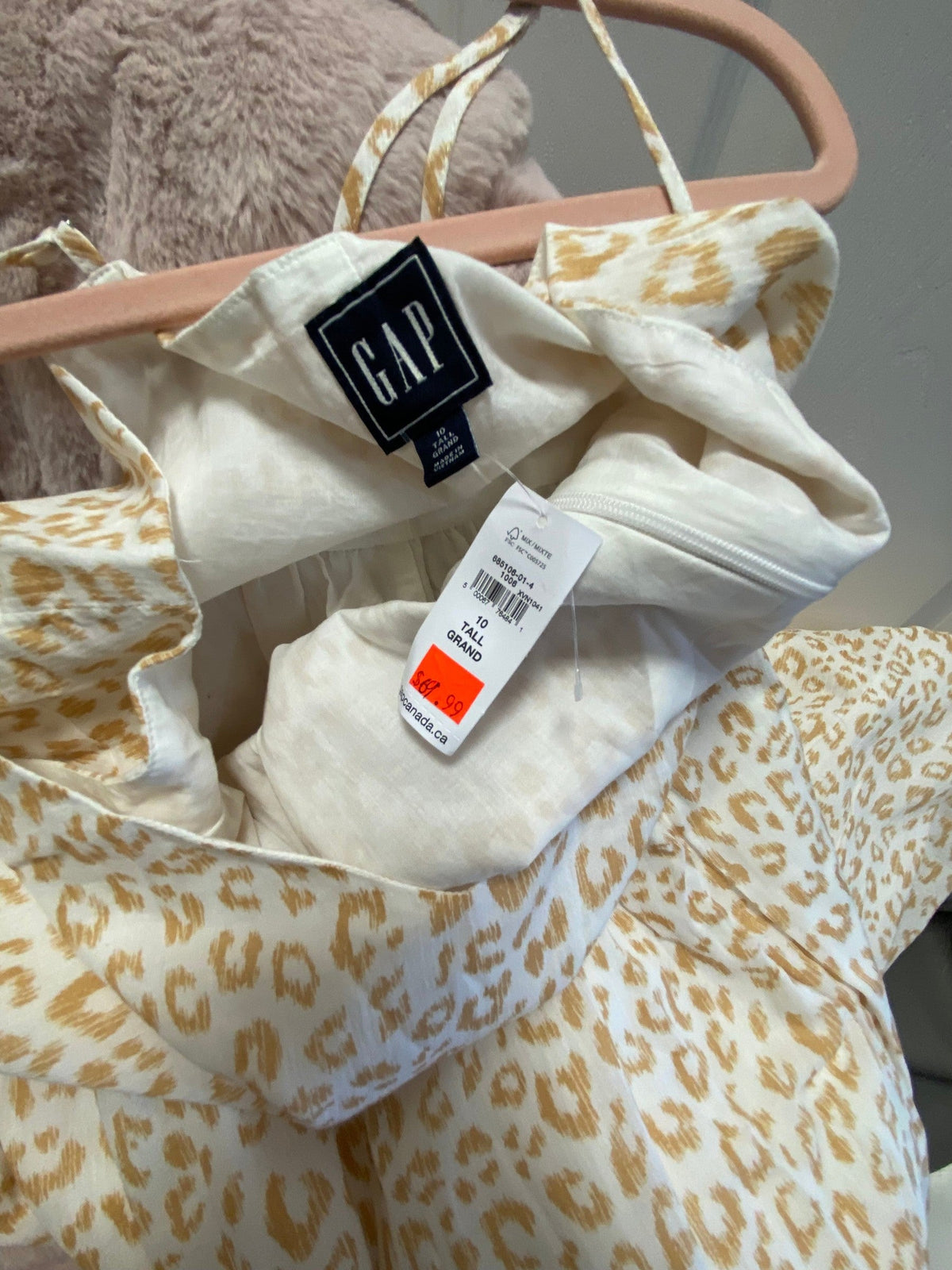 Gap Leopard Print Maxi Dress Sz 10