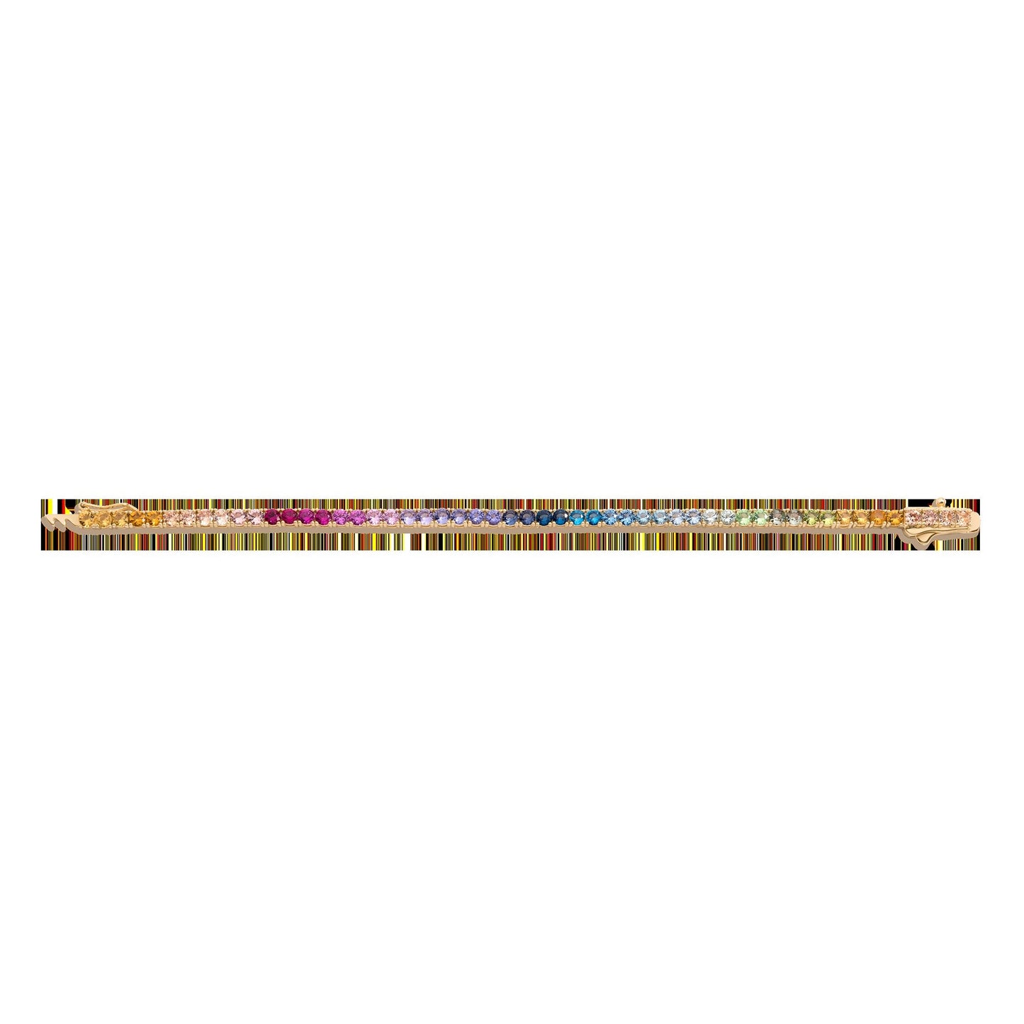 Ombré Rainbow Tennis Bracelet