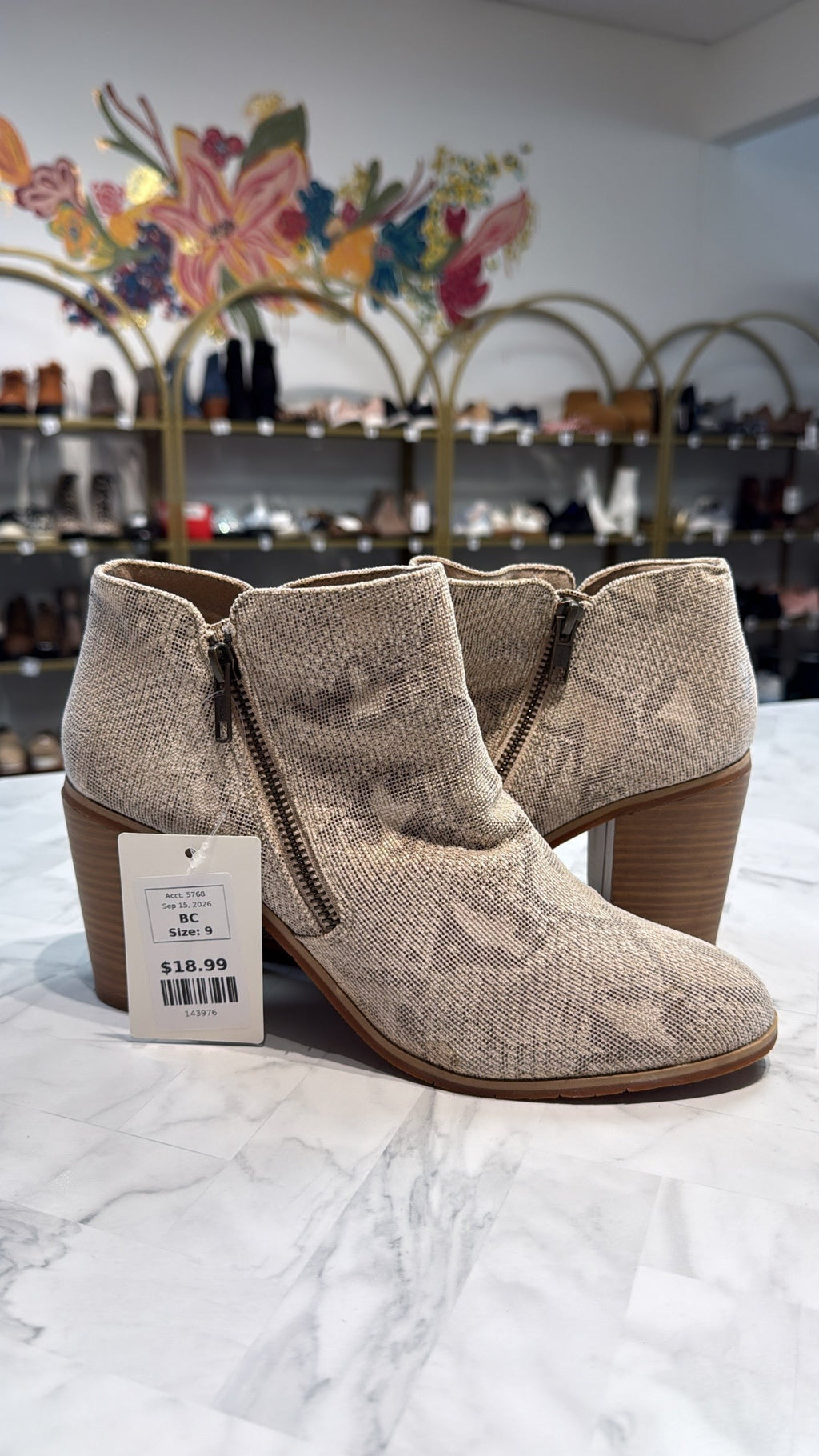 BC Snake Print Boots, 9