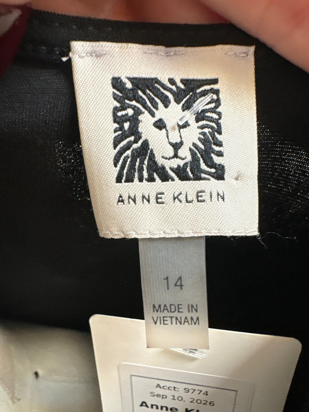 Anne Klein Black Dress, 14