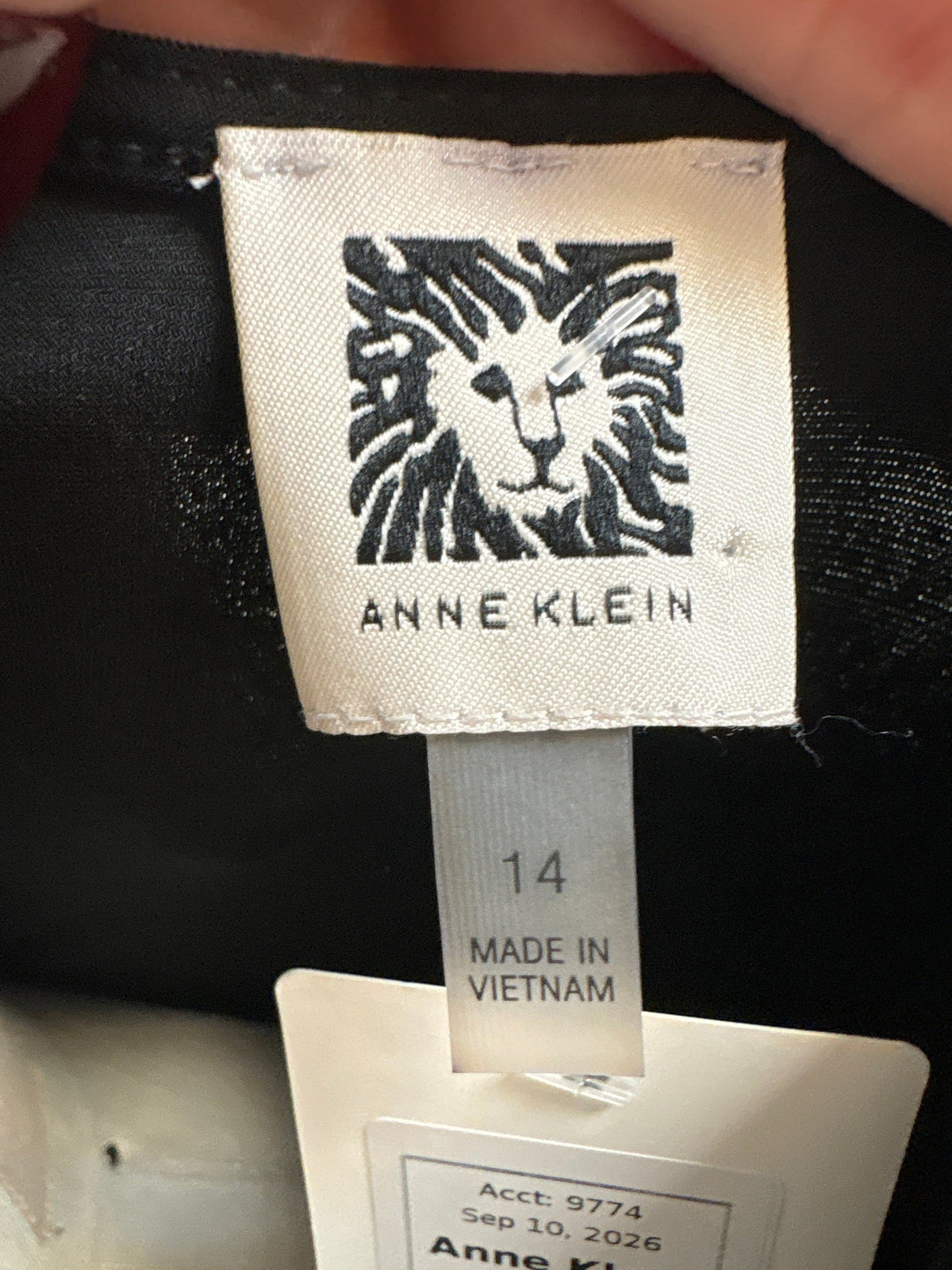 Anne Klein Black Dress, 14