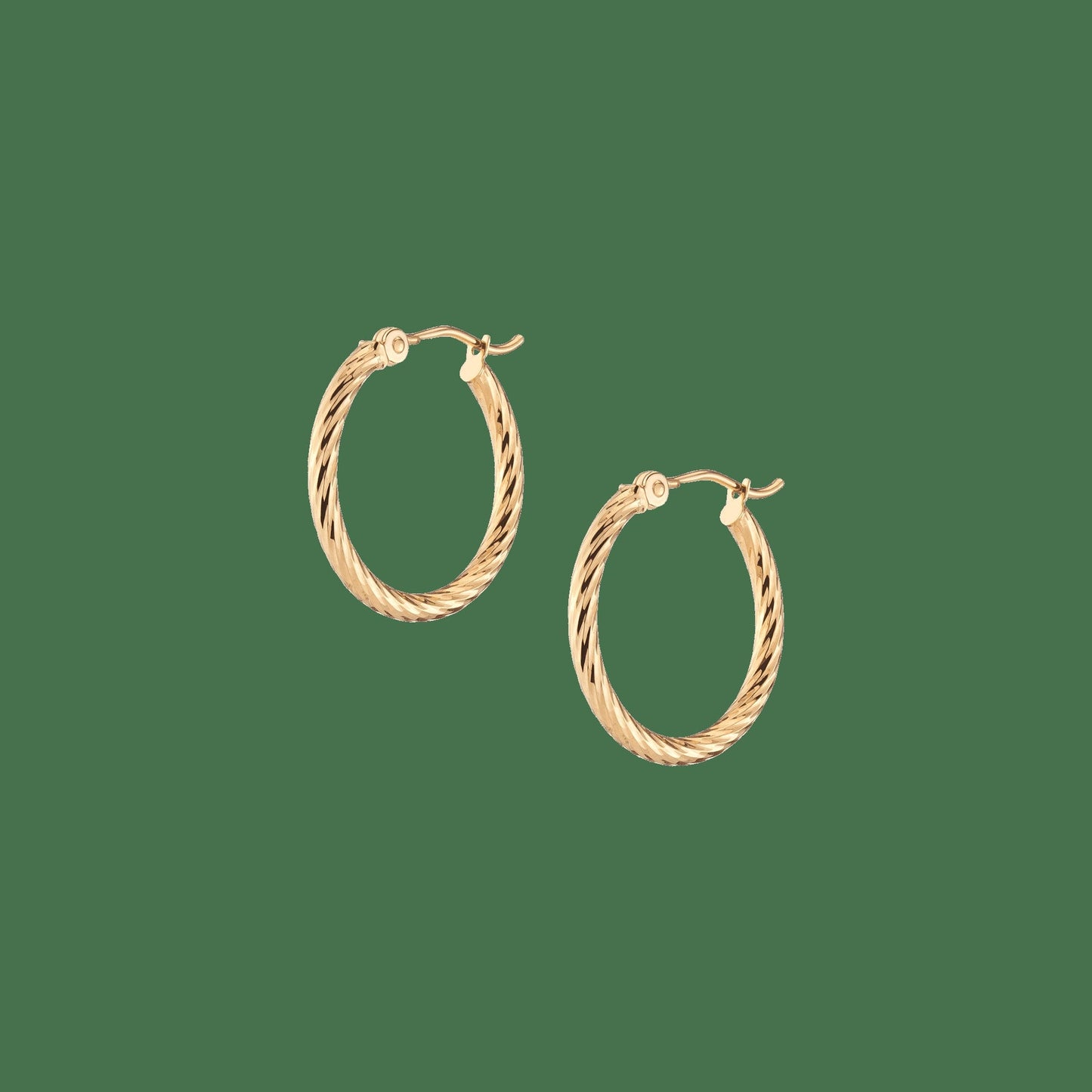 Thin Twisted Hoop Earrings