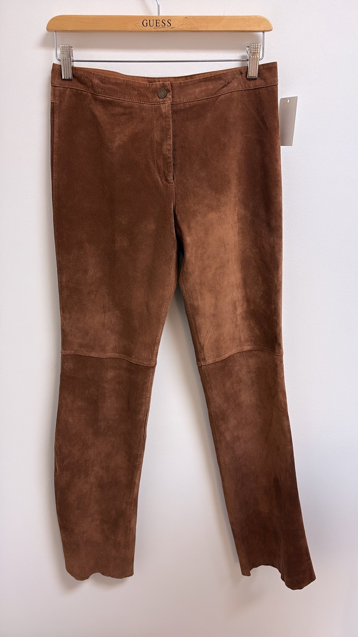 BCBGMaxAzria Genuine Suede 32" Inseam Jeans, 4