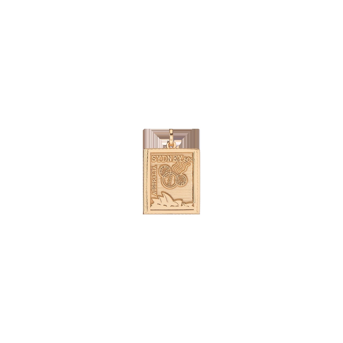 Vintage City Stamp Charm