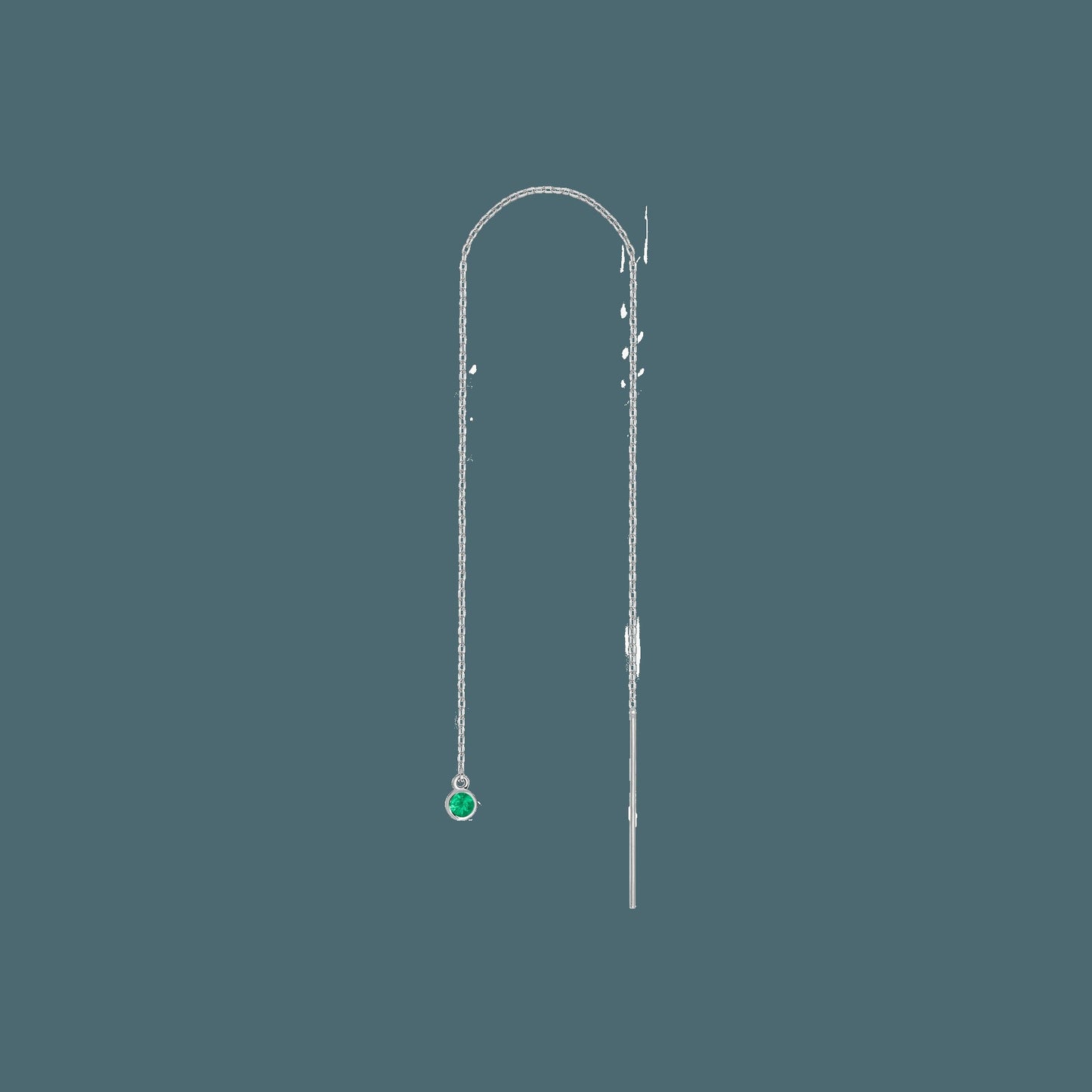 Birthstone Ear Chain Threader