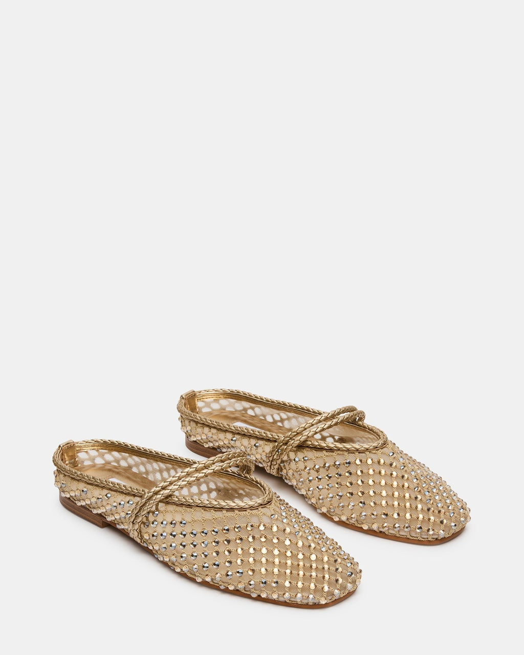 ENNIE GOLD LEATHER RHINESTONES
