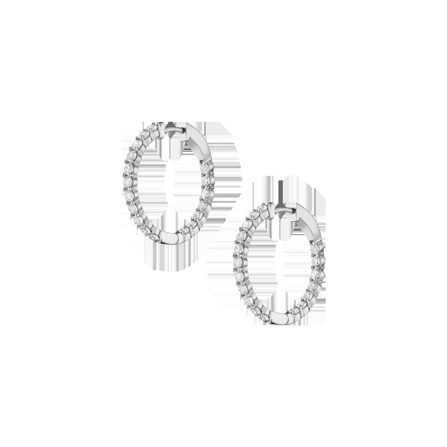 2ct Luxury Lab Grown Diamond Hoops