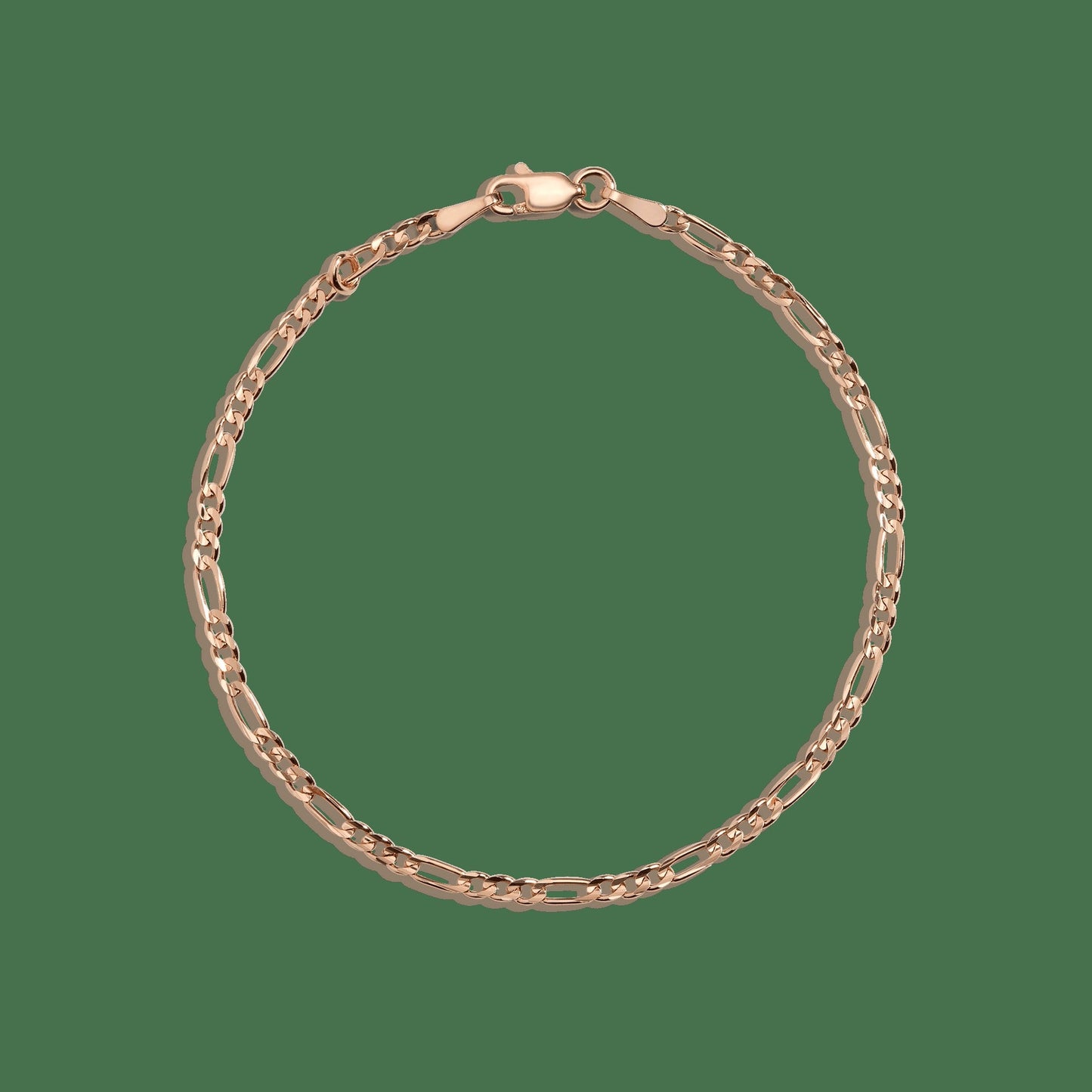 Medium Gold Figaro Chain Bracelet