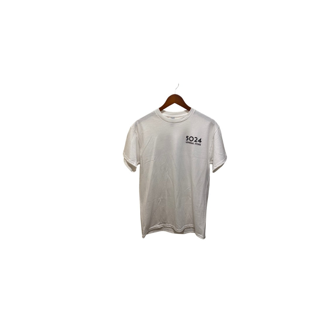 5024 - Tee WHITE/BLACK 2 LOGO
