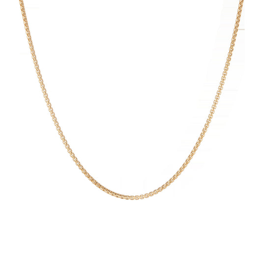 Round Box Chain Necklace