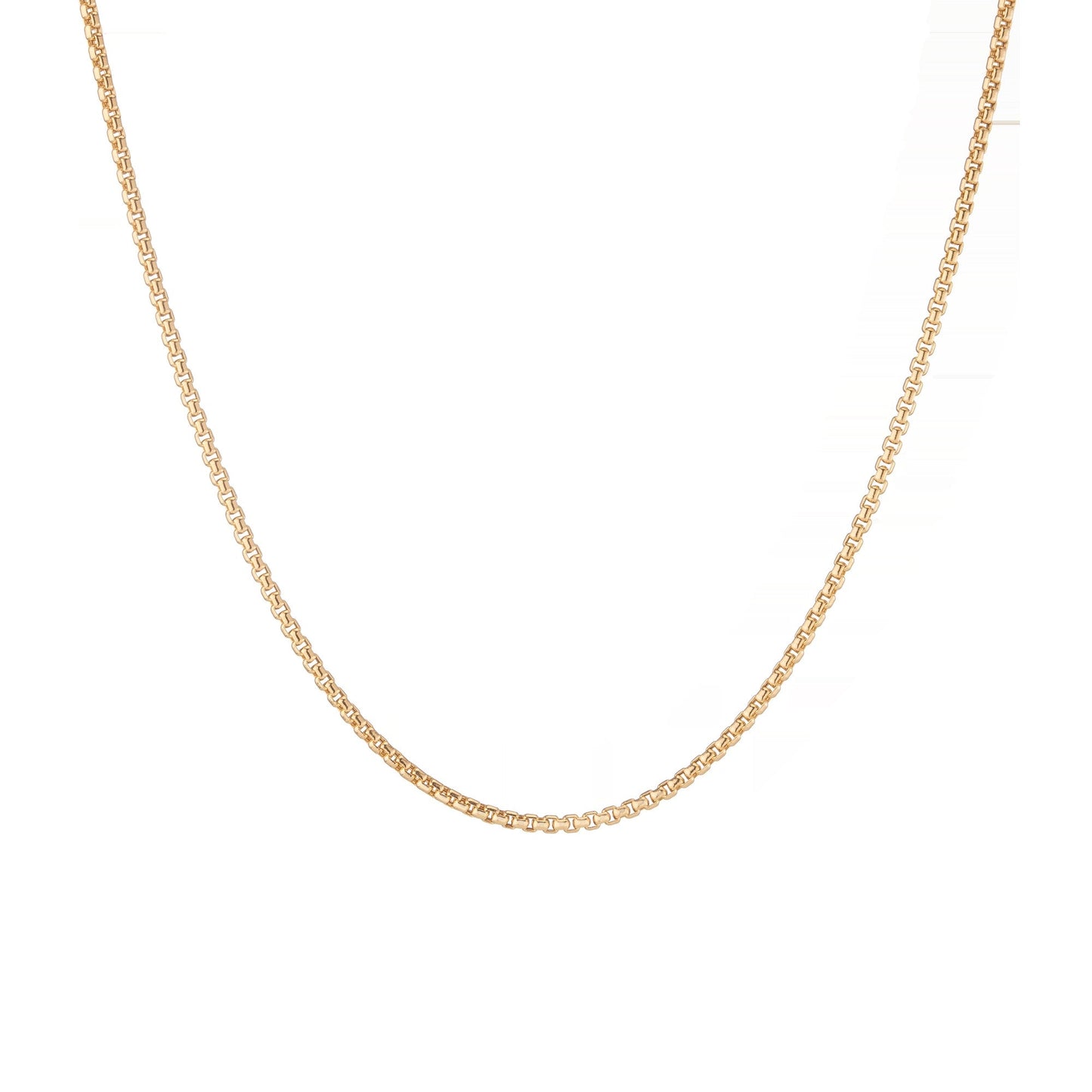 Round Box Chain Necklace