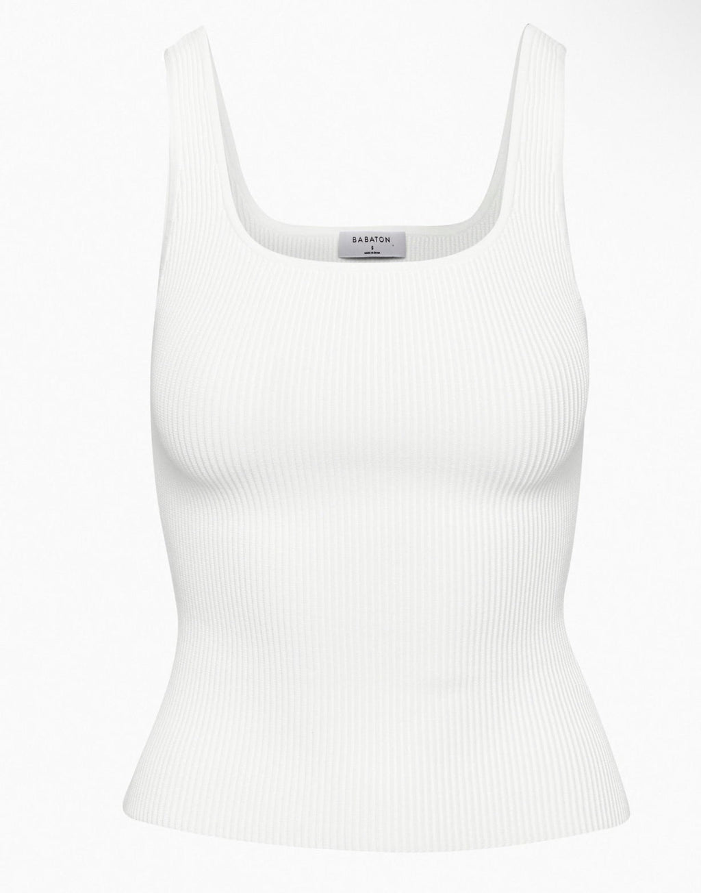 Aritzia Babaton Sculpt Knit Squareneck Hip Tank (S)