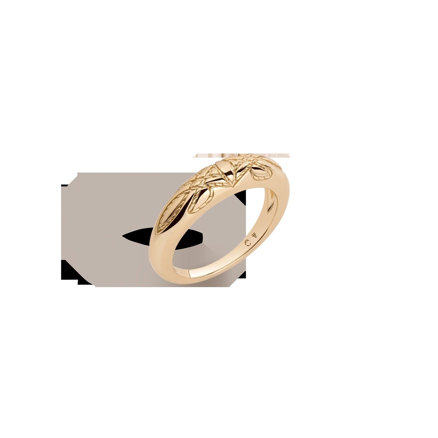 Aurate x Frye: Western Stitch Mini Dome Ring
