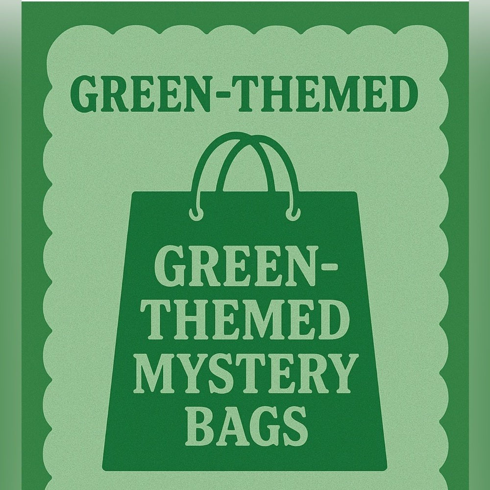 XS Green Theme Mystery Box - value $253 - 7 items