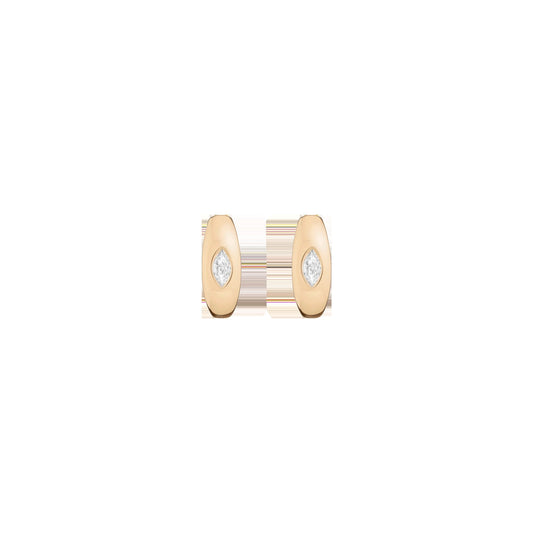 Chunky Lab Grown Diamond Marquise Huggie Earrings